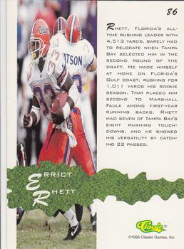 1994-95 Classic Assets #86 Errict Rhett Back