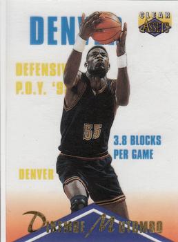 1996 Classic Clear Assets #23 Dikembe Mutombo Front