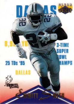 1996 Classic Clear Assets #29 Emmitt Smith Front