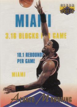 1996 Classic Clear Assets #4 Alonzo Mourning Front