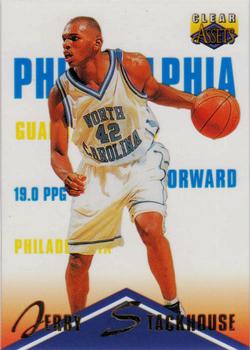 1996 Classic Clear Assets #6 Jerry Stackhouse Front