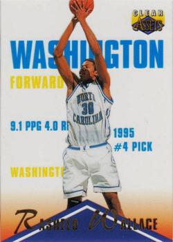 1996 Classic Clear Assets #9 Rasheed Wallace Front