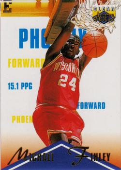 1996 Classic Clear Assets #20 Michael Finley Front