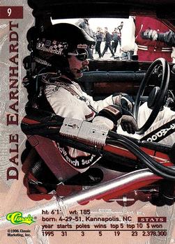 1996 Classic Assets #9 Dale Earnhardt Back