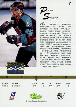 1995 Classic Assets Gold #7 Petr Sykora Back