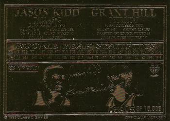 1995 Classic Assets Gold #NNO Jason Kidd / Grant Hill Back