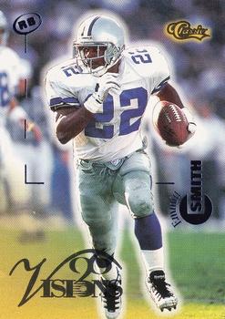 1996 Classic Visions #40 Emmitt Smith Front