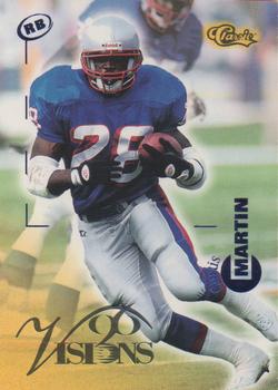 1996 Classic Visions #53 Curtis Martin Front