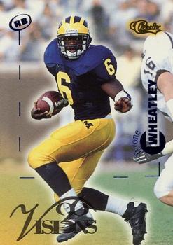 1996 Classic Visions #55 Tyrone Wheatley Front