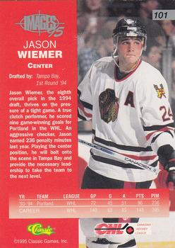 1995 Classic Images Four Sport #101 Jason Wiemer Back