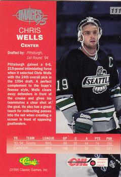 1995 Classic Images Four Sport #111 Chris Wells Back