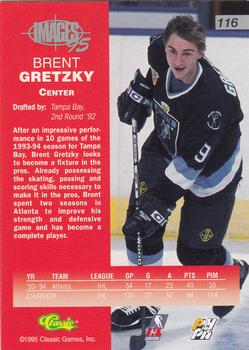 1995 Classic Images Four Sport #116 Brent Gretzky Back