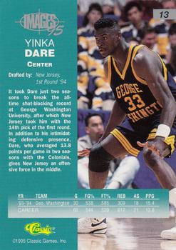1995 Classic Images Four Sport #13 Yinka Dare Back