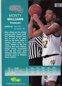 1995 Classic Images Four Sport #22 Monty Williams Back