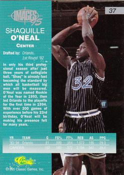 1995 Classic Images Four Sport #37 Shaquille O'Neal Back