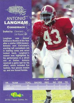 1995 Classic Images Four Sport #46 Antonio Langham Back