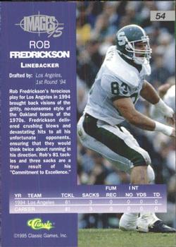 1995 Classic Images Four Sport #54 Rob Fredrickson Back