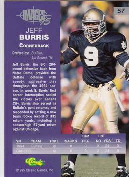 1995 Classic Images Four Sport #57 Jeff Burris Back