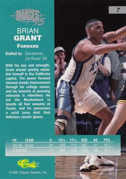 1995 Classic Images Four Sport #7 Brian Grant Back