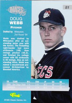 1995 Classic Images Four Sport #81 Doug Webb Back