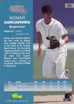 1995 Classic Images Four Sport #85 Nomar Garciaparra Back