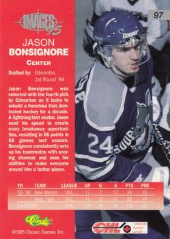 1995 Classic Images Four Sport #97 Jason Bonsignore Back
