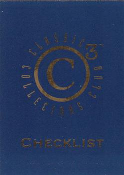 1992-93 Classic C3 #30 Checklist Front