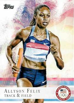 2012 Topps U.S. Olympic Team & Hopefuls #66 Allyson Felix Front