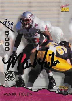 1995 Signature Rookies Tetrad - Autographs #8 Mark Fields Front