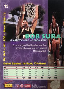 1995 Signature Rookies Tetrad - Autographs #19 Bob Sura Back