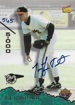1995 Signature Rookies Tetrad - Autographs #59 Joe Fontenot Front