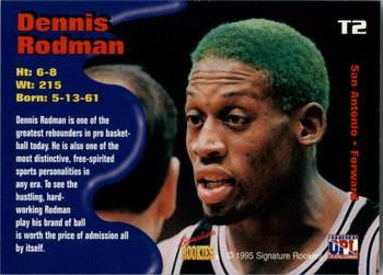 1995 Signature Rookies Tetrad - Titans #T2 Dennis Rodman Back