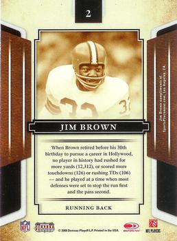 2008 Donruss Sports Legends #2 Jim Brown Back