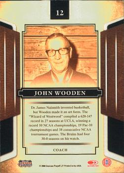 2008 Donruss Sports Legends #12 John Wooden Back
