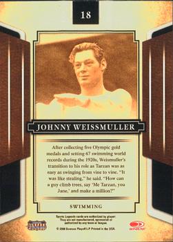 2008 Donruss Sports Legends #18 Johnny Weissmuller Back