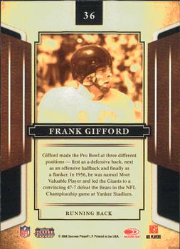 2008 Donruss Sports Legends #36 Frank Gifford Back