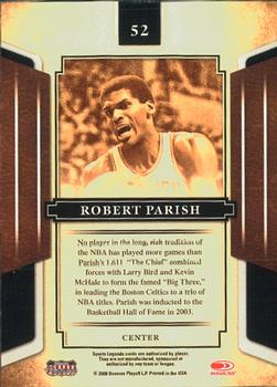 2008 Donruss Sports Legends #52 Robert Parish Back