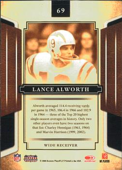 2008 Donruss Sports Legends #69 Lance Alworth Back