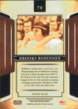 2008 Donruss Sports Legends #70 Brooks Robinson Back