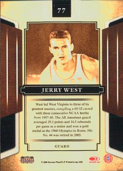 2008 Donruss Sports Legends #77 Jerry West Back