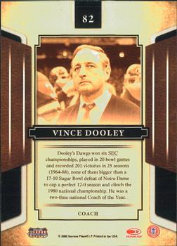 2008 Donruss Sports Legends #82 Vince Dooley Back