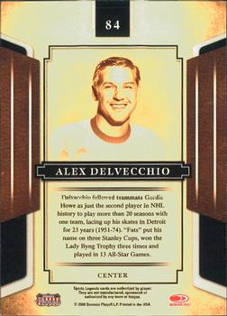 2008 Donruss Sports Legends #84 Alex Delvecchio Back