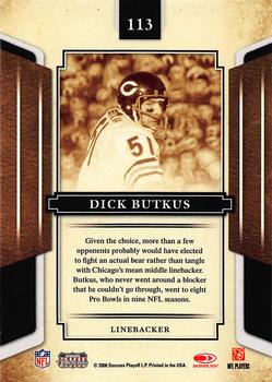 2008 Donruss Sports Legends #113 Dick Butkus Back