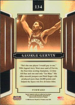 2008 Donruss Sports Legends #134 George Gervin Back