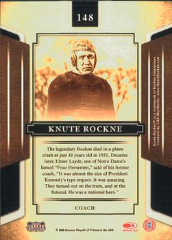 2008 Donruss Sports Legends #148 Knute Rockne Back