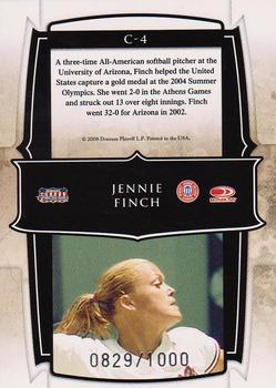 2008 Donruss Sports Legends - Champions #C-4 Jennie Finch Back