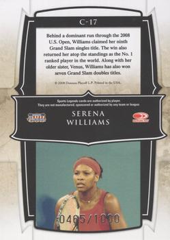 2008 Donruss Sports Legends - Champions #C-17 Serena Williams Back