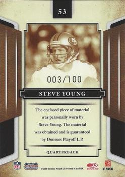 2008 Donruss Sports Legends - Materials Mirror Red #53 Steve Young Back