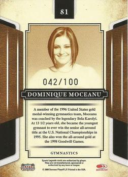 2008 Donruss Sports Legends - Mirror Blue #81 Dominique Moceanu Back