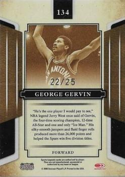 2008 Donruss Sports Legends - Mirror Gold #134 George Gervin Back